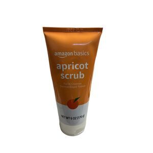 Amazon Basics Apricot Scrub Facial Cleanser 6oz Dermatologist‎ Tested NEW